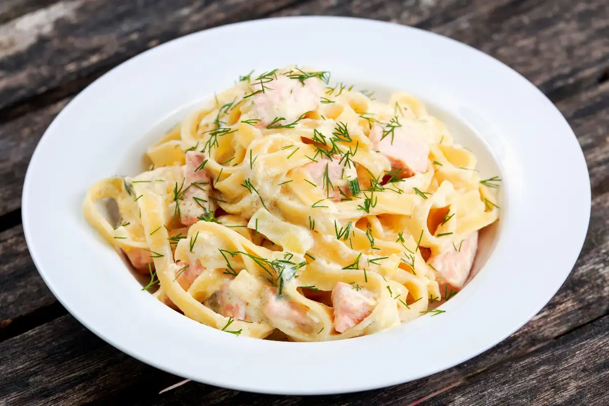 Tagliatelles saumon boursin